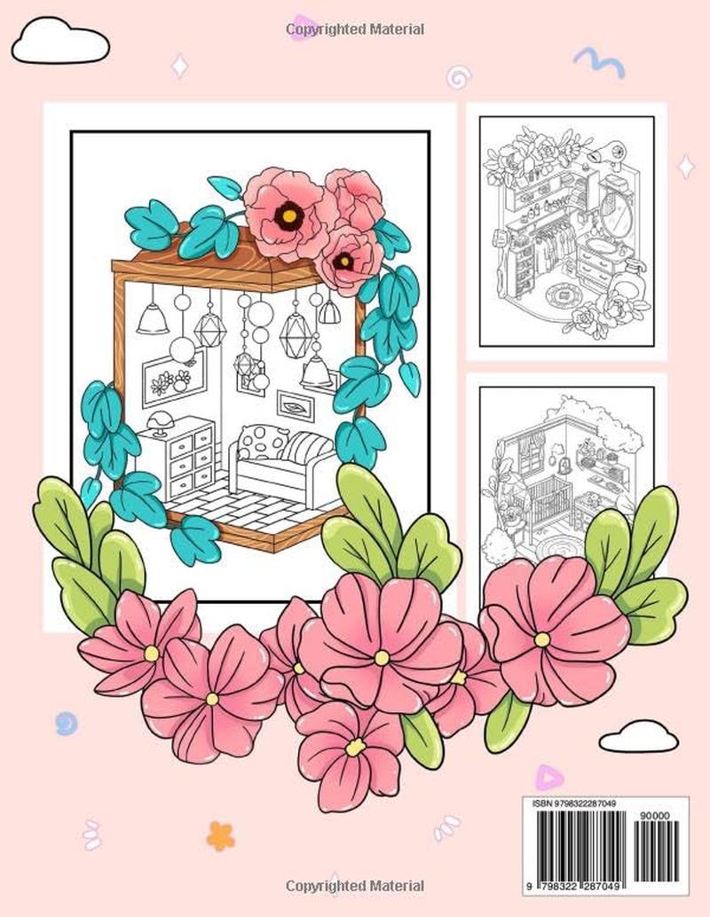 Pocket World: Secret Worlds inside Tiny Items Coloring Book with The Sweetest Homes, Little Rooms Illustrations For Stress Relief And Relaxation (Artist Wisdom Stress Relaxation Series)